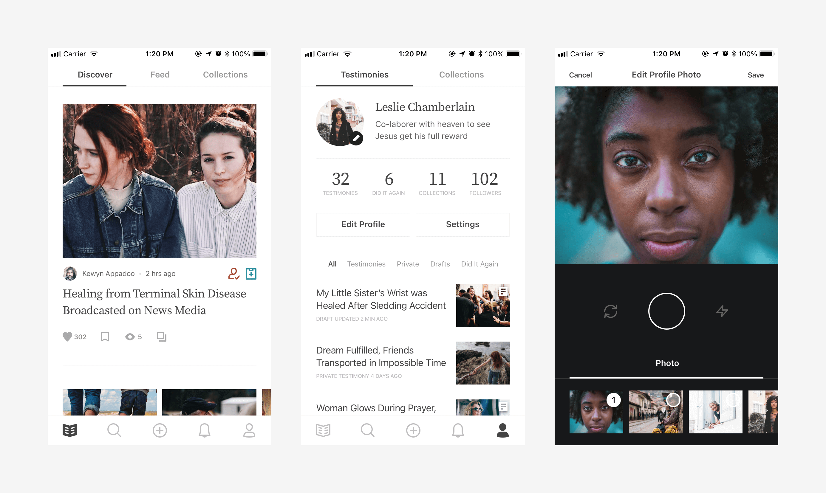 Minimalist Good News App